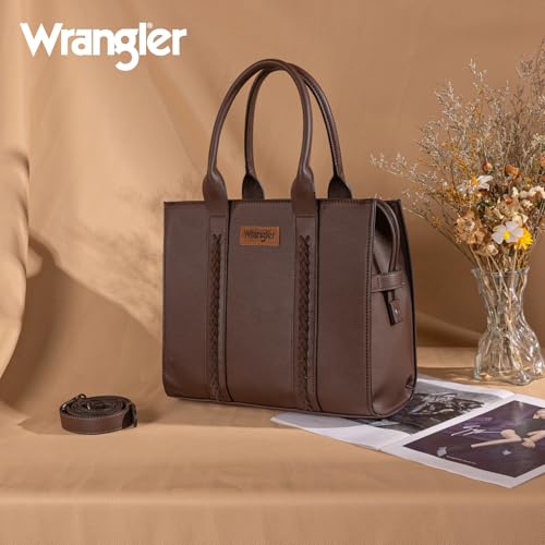 Image of Montana West x Wrangler Tote Bags Purses for Women Work Top-Handle Handbags with Strap