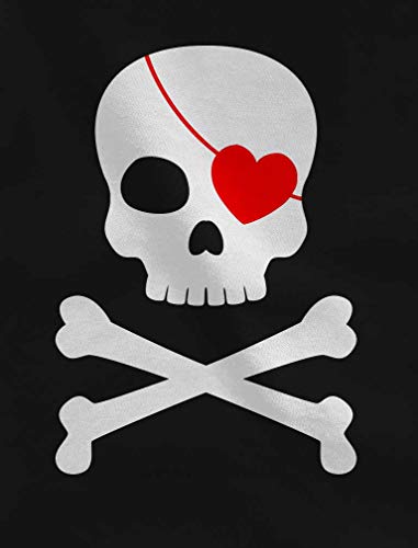 Tstars - Pirate Skull & Heart Valentine's Day Toddler/Kids Sweatshirt2