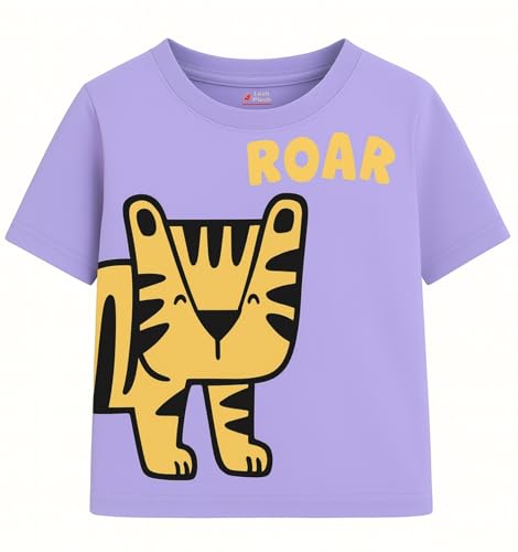 Image of Lush Plush Boys High GSM Cotton Half Sleeve Printed Cotton T-Shirt