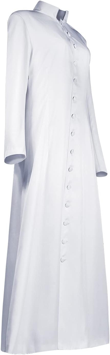 Medieval Priest Costume Long Clergy Robes Clergy Costume Pastor Minister Coat for Halloween Cosplay