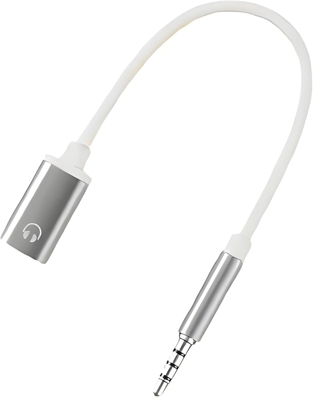 1Pc White 3.5mm Male to TypeC Female Audio Cable Cord Analog Cable Type-C Converter Earphone Adapter Compatible for MP3 Players, CD Players,Smartphone Headphones,Laptops, Tablets,Earbuds Accessories