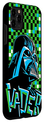 Coque iPhone 11 Pro Max Star Wars Darth Vader Pixel Art Graffiti Tag Style Case - 3