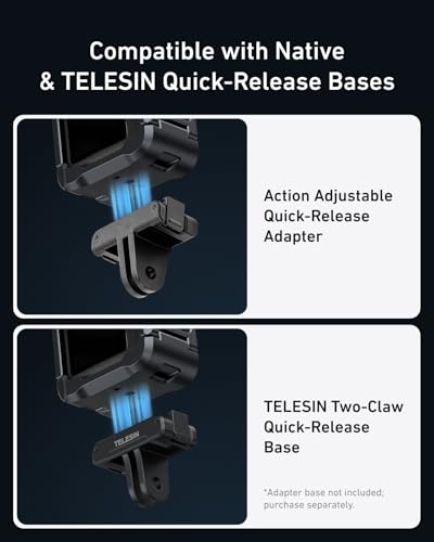 Image of TELESIN Aluminum Alloy Protective Frame Case for DJI Osmo Action 6 Camera, Quick-Release Metal Rabbit Cage Protective Frame Housing Sleeve with 1 /4 inch Screw and Cold Shoe