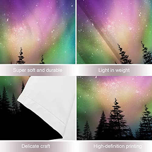 Shrahala Northern Lights Tapestry, Northern Lights Aurora Borealis Wall Hanging Large Tapestry Psychedelic Tapestry Decorations Bedroom Living Room Dorm(51.2 X 59.1 Inches, Grey) #TOP3