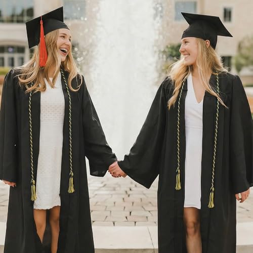 Image of GraduationMall Graduation Honor Cord 68 inch BlackGold