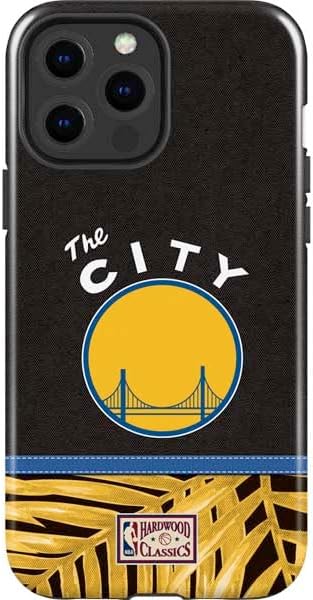 Skinit Impact Phone Case Compatible with iPhone 14 Pro Max - Officially Licensed NBA Golden State Warriors Marble Design