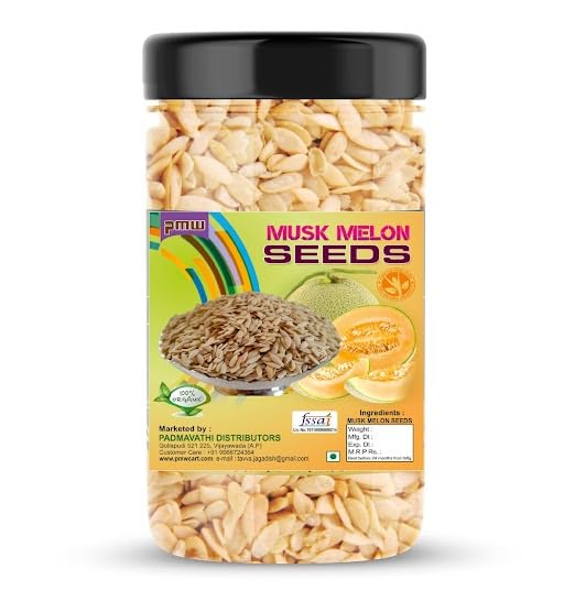 Pmw - Dry MuskMelon Seeds - Jar Pack - Kharbooja Seeds - Skinless - Cucumber seeds - 100 Grams (B079HW2H6J) Amazon Price History, Amazon Price Tracker