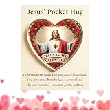 Abrazo Del Pequeño Jesús – Recuerdo Acrílico De Estímulo De La Fe De 9 Cm | Regalo Recordatorio De Mensaje Edificante Portátil | Comparte Consuelo, Esperanza Y Apoyo Espiritual Para Los Momentos Diari