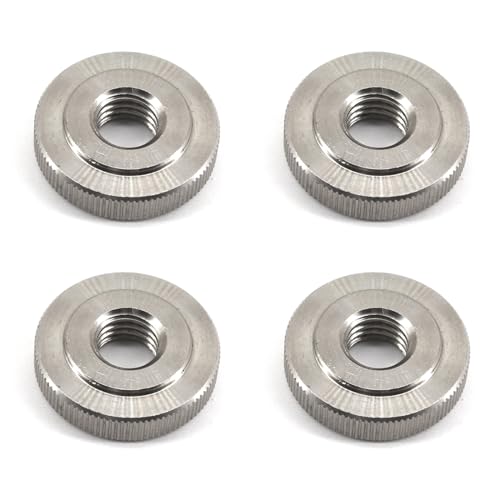 Dado zigrinato rotondo M12 in acciaio inox 304, con filettatura metrica, manopole a vite, dadi di regolazione per parti di stampante 3D, 4 pezzi