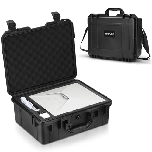 YEEYUUE Starlink Mini Case,Waterproof Hard Shell Travel Case with Custom Foam,Shockproof Dustproof for Starlink Mini Dish,Router,Cables & Accessories,Portable for Outdoor Camping,Hiking,RV