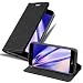 Produktbild Cadorabo Hülle für Huawei NOVA 2 in Nacht SCHWARZ - Handyhülle mit Magnetverschluss, Standfunktion und Kartenfach - Case Cover Schutzhülle Etui Tasche Book Klapp Style