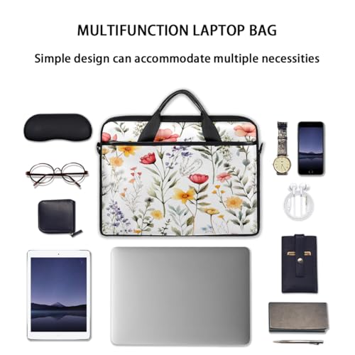Bolsa para laptop con diseño floral, para laptop de 15 pulgadas miniatura 7