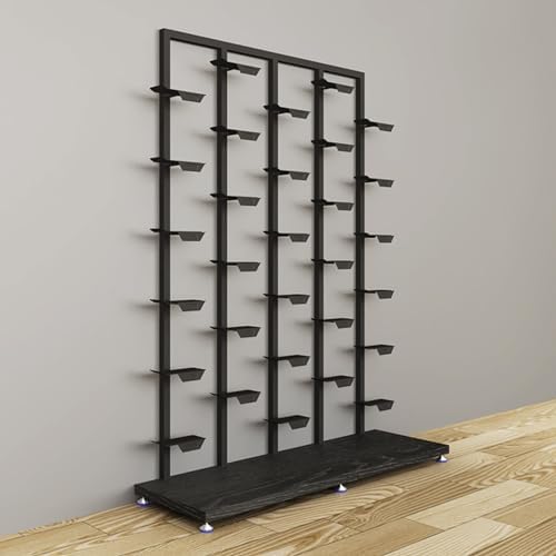 Commercial Shoe Rack - Retail Display Stand for Clothing Stores & Boutiques, Organizes Sneakers & Basketball Shoes, Stylish White Shoe Shelf (120x35x150CM)
