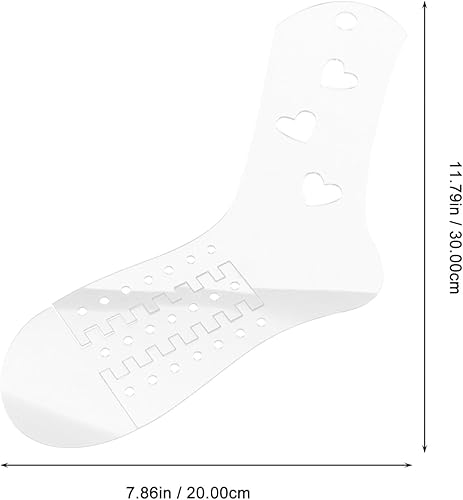 Miniatura 4 de EXCEART Bloqueadores de calcetines, 2 unidades, modelo de calcetines de acrílico, estiradores de forma de calcetín de punto, plantilla de calcetines