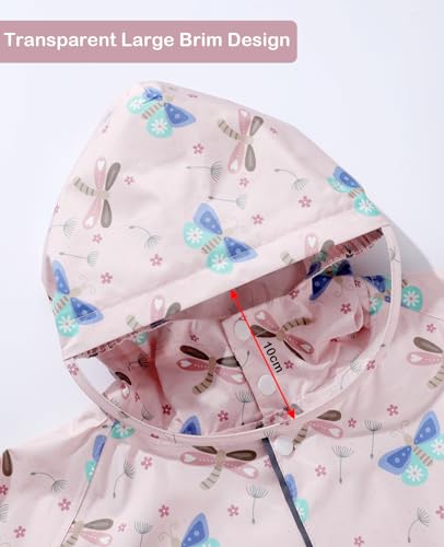 Kids Raincoat Girls Boys Rain Jacket Hooded Rain Poncho Rainproof Cape Rainwear Reusable Outwear3