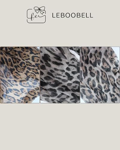 Women's Leopard Print Scarves Lady Lightweight Scarf Soft Sunscreen Shawls Vintage Wrap Shawl4