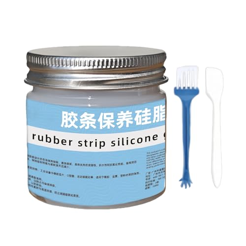 Grasa para coche | Lubricante para tiras de pasta de silicona | para el mantenimiento de ventanas, interior de coche y bisagras