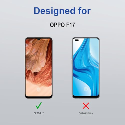Image of ZAP CASE HD Plus Tempered Glass Screen Protector Compatible for Oppo F17 (Black) Edge to Edge Coverage with Easy Installation Kit