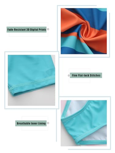Image of Girls One Piece Swimsuits Bathing Suit for Kids Girls Summer Swim Dress Short Sleeve Swimwear 3-16 Years