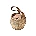 Ręczna torba na koszyk bambusowy | Letnia torebka bambusowa Naturalna torba na kosz na plażę dla dziewczynek dla kobiet | Ręczna lub jednoramienna torba plażowa z rattanu, pasuje do różnych Qserd