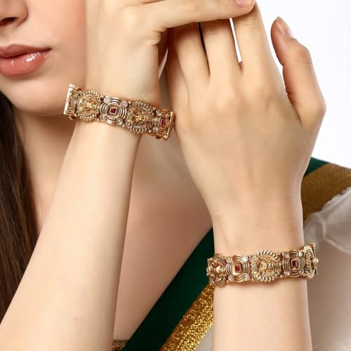 Image of Shining Diva Fashion Bangles for Women Girls Set of 2 Traditional Stylish Design