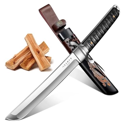 FUSIONKEI Japanese Bushcraft Tanto Knife