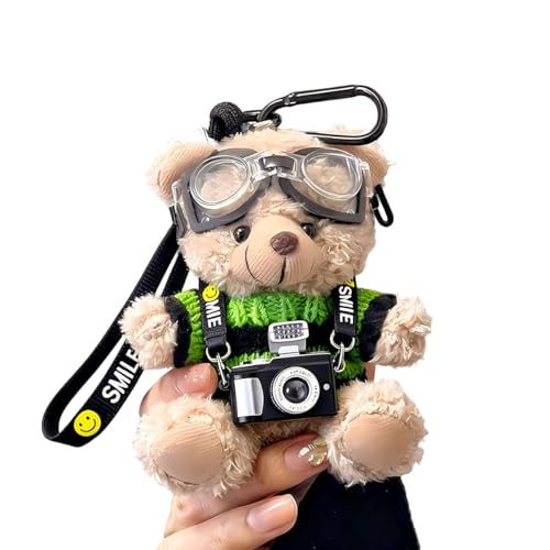 Green Teddy Bear Bag Charm