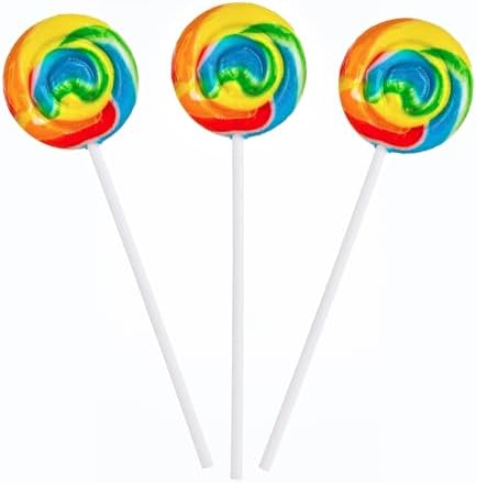Imagine Splash Rainbow Swirl Pops - 12 Suckers