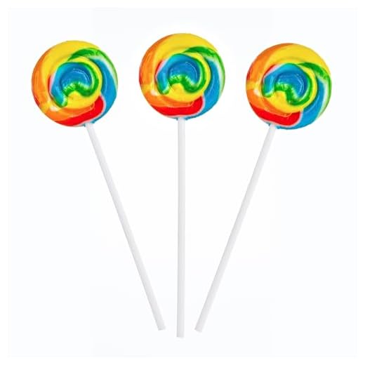 Rainbow Swirl Pops - 12 Suckers