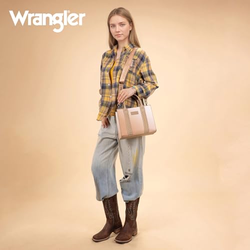 Image of Wrangler Tote Bag for Women Designer Satchel Handbags Top-handle Purses with Strap
