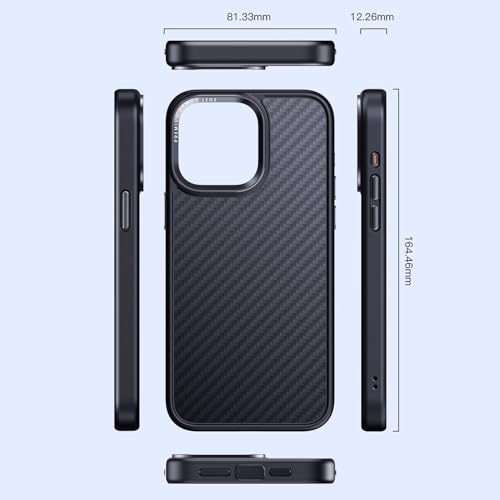 Coque iPhone 15 Pro Max en véritable Kevlar 1500D antichoc - 5