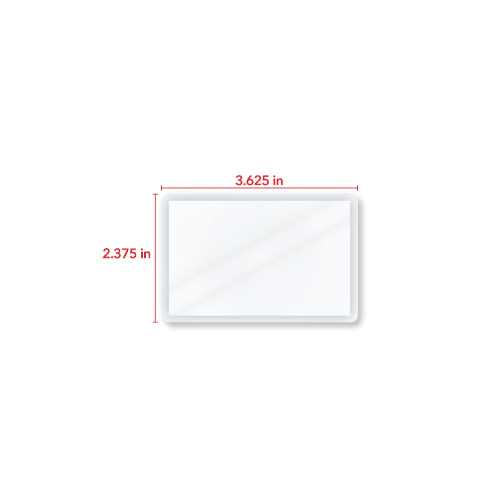 TruLam 10 Mil Laminating Pouches with Rounded Corners | Driver's License Size | 2-3/8 in. x 3-5/8 in. | Glossy Finish | Premium Adhesive for High-Clarity | 2 Carriers Included | 500 Pack