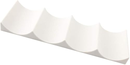 Miniatura 3 de UPKOCH Estante apilable de mesa para vino, estante de encimera con ranuras de almacenamiento de plástico, soporte para vino, diseño de ondas,