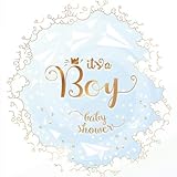 BABYPARTY GÄSTEBUCH – IT'S A BOY: aby Shower Boy - Baby Shower Girl - Babyshower Deko für Junge - Geschenk für die Babyparty – Babyshower Gästebuch