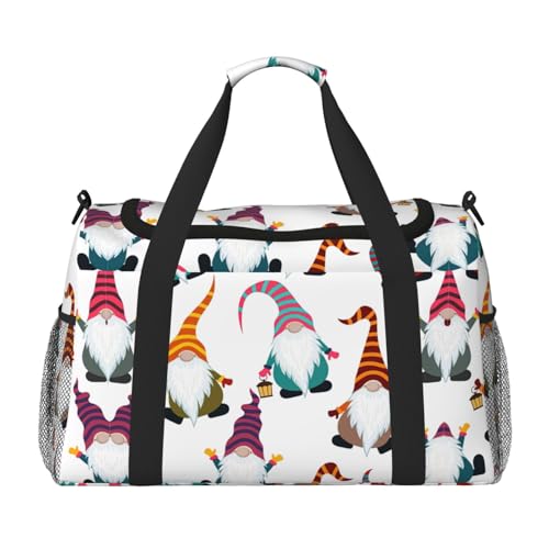 Bolsa de viaje navideña de gnomos divertidos para regalar en estas fiestas