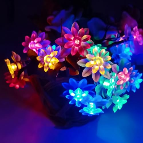 Decorative Flower String Lights, 9.8 FT 30 LED Battery &