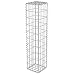Produktbild vidaXL Gabione mit Deckel 20x20x100cm Steingabionen Säule Steinkorb Drahtkorb