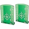 Laser Targets, 2 Pack Magnetic Floor Laser Targets Card Plate for Green Beam Laser Level