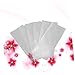 Anneome 50pcs PVA Water Soluble Bags for Carp Fishing Mesh Bags for Solid Bait Quick Dissolving Design for