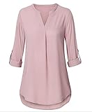 Ein super elegante und lockere Chiffon Bluse für Lady Frauen im Büro, Shopping oder City-Tour in warmer Sommertage oder Herbst, Winter