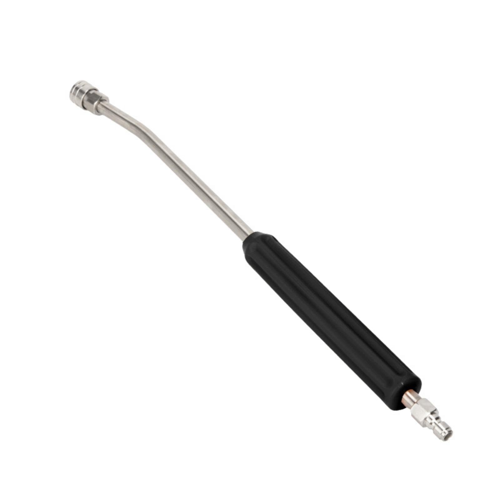 Pressure Washer Extension Rod Stainless Steel Extension Rod with Quick-Connect Ribbed Grip-Jet Lance for Car Washing Black 40CM Angle-image-21