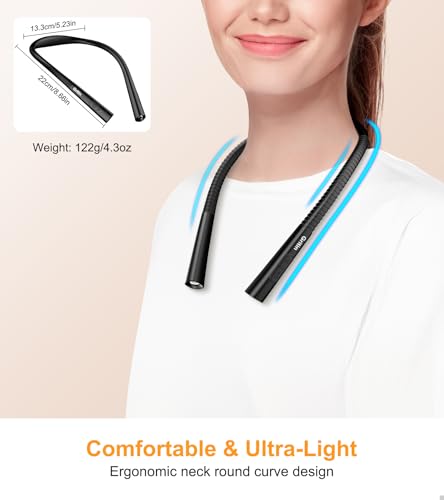 Image of Gritin Book Light, Eye Caring 4-Color&5-Brightness Neck Light Reading Light