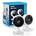 GNCC GC3 2-Pack Indoor Security Camera 1080P, CCTV Cameras for Home/Pet, Fixed Lens, Motion/Sound Detection, Cloud Subscription Required, Local SD Storage, Easy Install, 2.4GHz WiFi Only, Plug-in