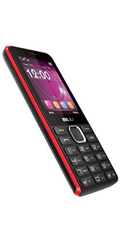 BLU Tank II T193 Unlocked GSM Dual-SIM Cell Phone w/ Camera and 1900 mAh Big Battery - Unlocked Cell Phones - Retail Packaging - Black Red