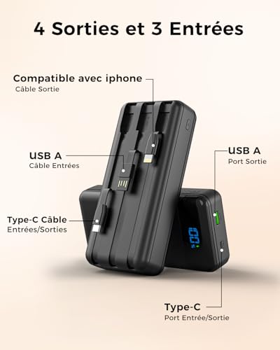 Batterie externe USB C pour ne plus jamais manquer de batterie
