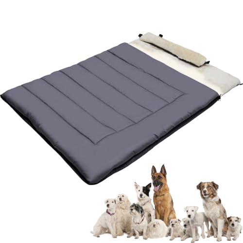 Sac de couchage de voyage pour chien avec oreiller confort premium nuit