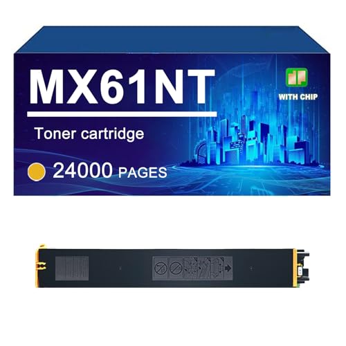 Toner compatible Sharp MX60NT jaune pour imprimante MX-3550N MX-4170FN