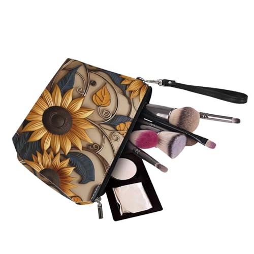 Image of 2PCS Tote Bag for Women Top Handle Purse with Wallet, Hobo Bag Tote Shoulder Bag with PU Cosmetic Bag