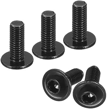 Uxcell 100-Pack M3x8mm Button Head Hex Socket Cap Screws – 10.9 Alloy Steel, Black, For Machinery & Electronics