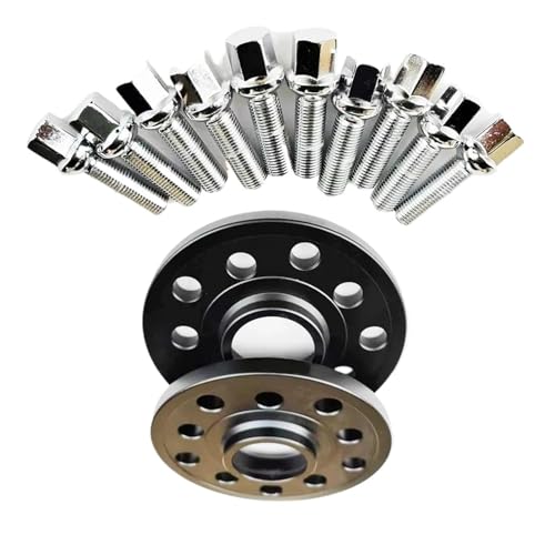 Modification Accessories 10mm Car Wheel Spacer Adapter Pcd 5x100 &5x112 Cb 57.1 Compatible For Vw Golf/bora/polo/jetta With 10pcs Lug Bolts